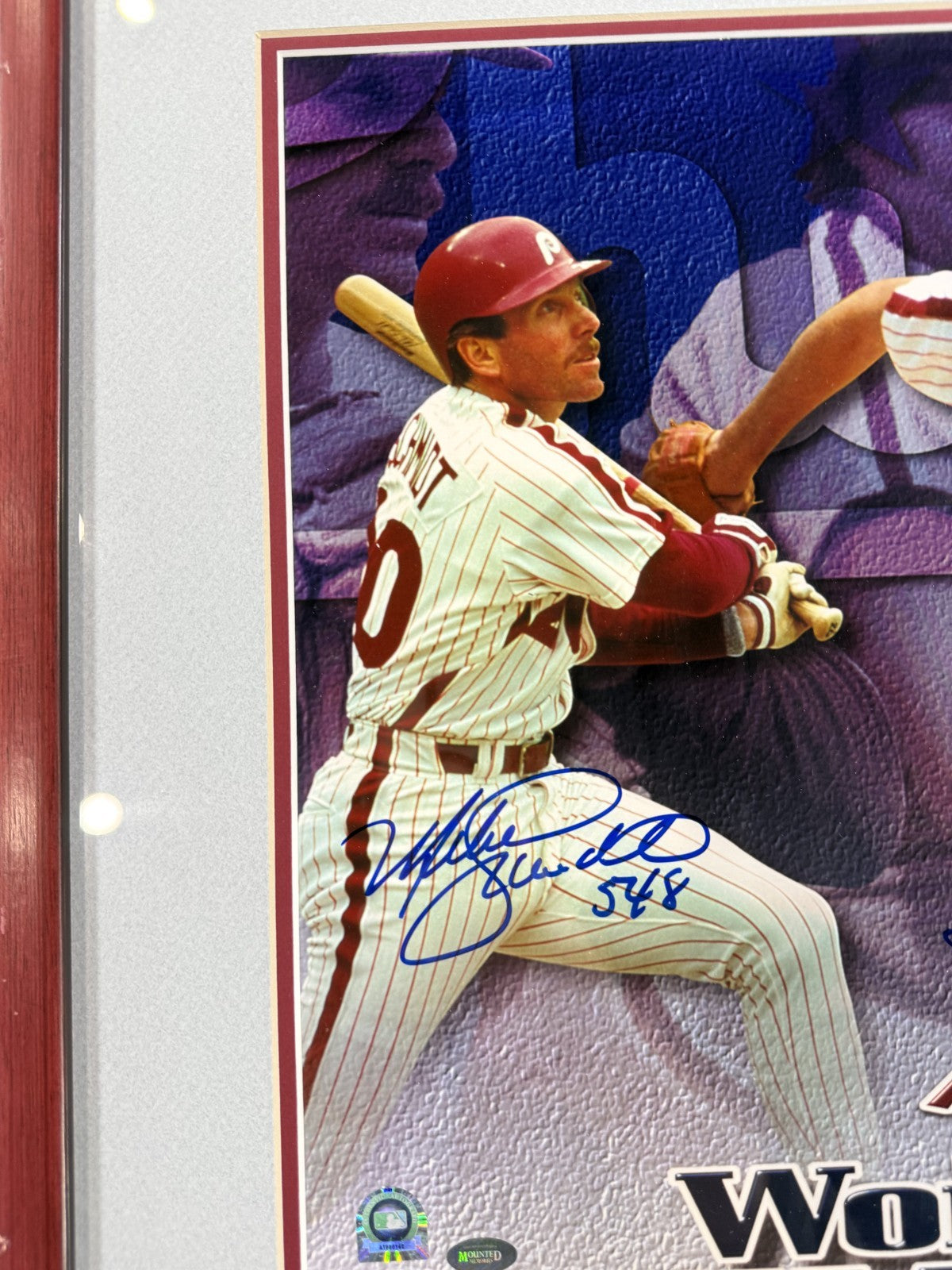 Mike Schmidt Pete Rose Carlton Signed 16x20 Framed Phillies 1980 Ws Auto MLB Coa