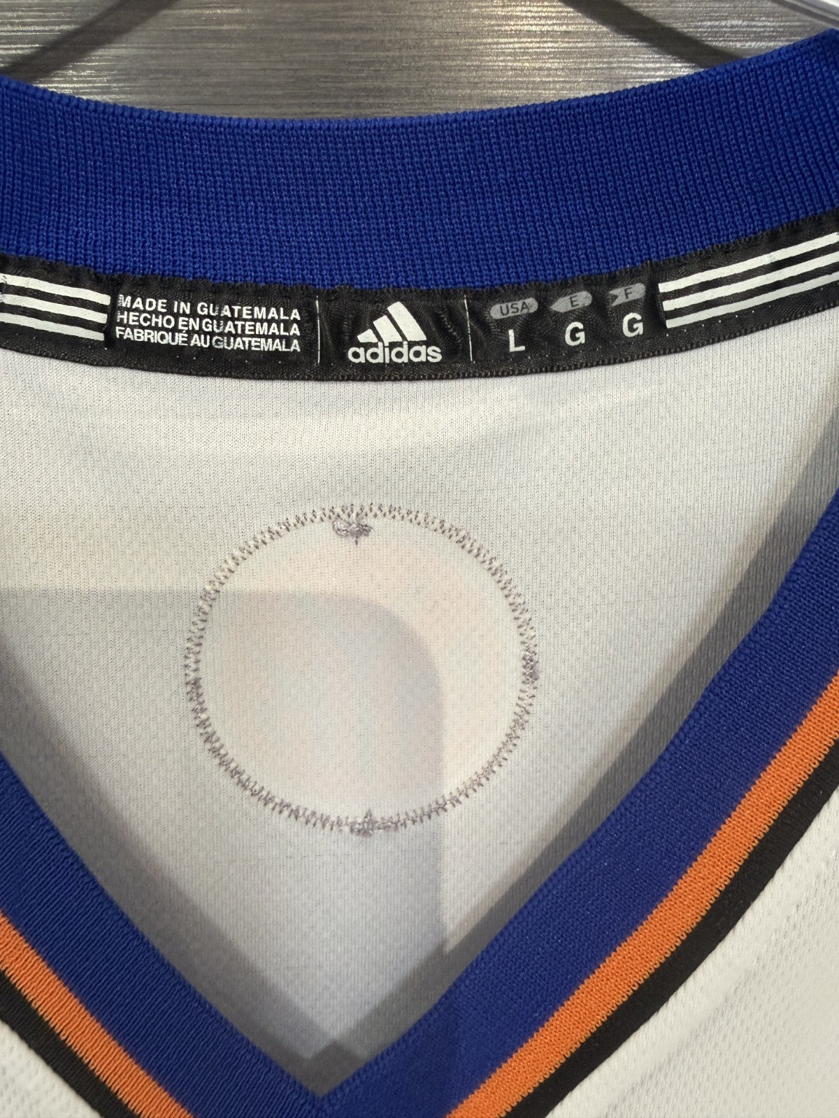 Jeremy Lin Linsanity Adidas NY Knicks Vintage NBA Home White Jersey #17 Sz L +2