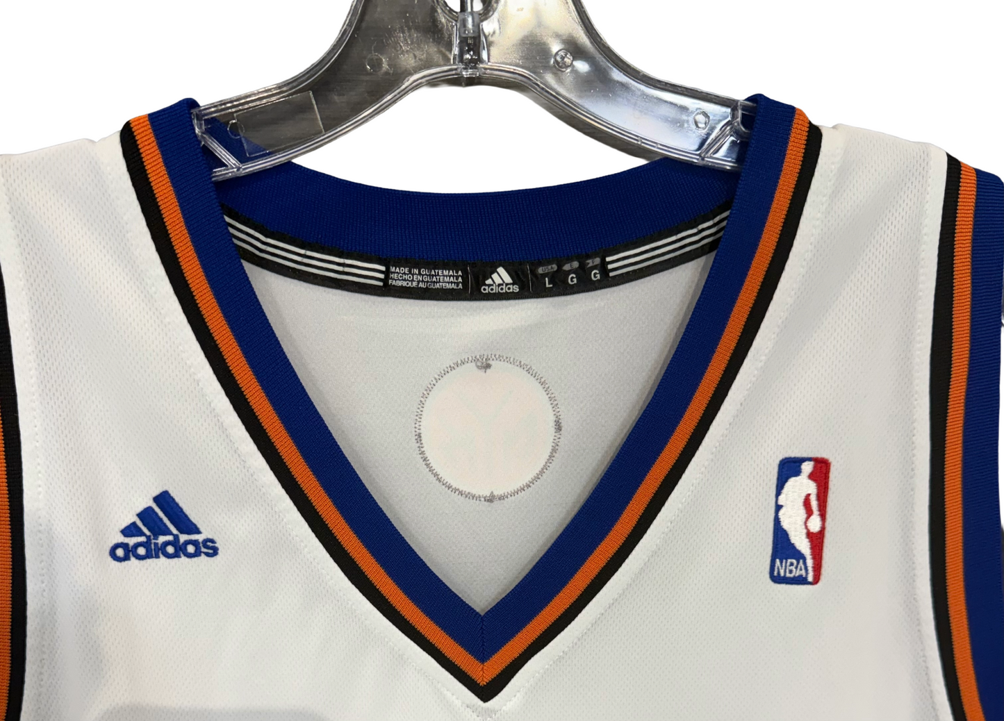 Jeremy Lin Linsanity Adidas NY Knicks Vintage NBA Home White Jersey #17 Sz L +2