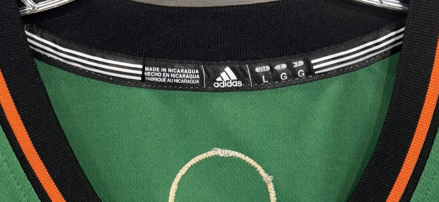 Carmelo Anthony Adidas St Patrick's Day Green #7 NY Knicks Sz L + 2 Tagged HOF