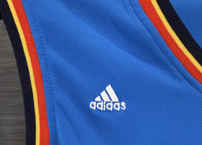 Kevin Durant #35 Adidas OKC Thunder Blue Basketball Jersey Size L Length +2
