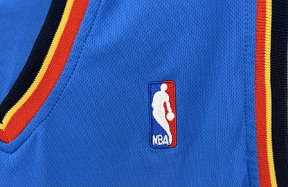 Kevin Durant #35 Adidas OKC Thunder Blue Basketball Jersey Size L Length +2
