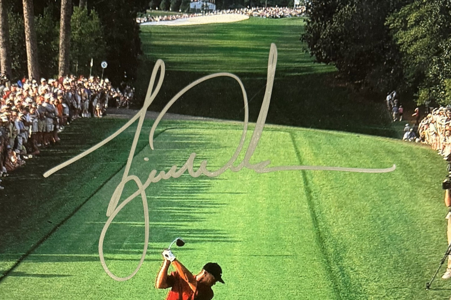 Tiger Woods Signed Sports Illustrated 16x20 Photo Framed Masters Auto UDA Coa