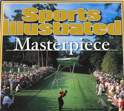 Tiger Woods Signed Sports Illustrated 16x20 Photo Framed Masters Auto UDA Coa