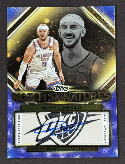 2025-26 Topps Alex Caruso Notch Signatures Auto #TNS-AC OKC Thunder Mint