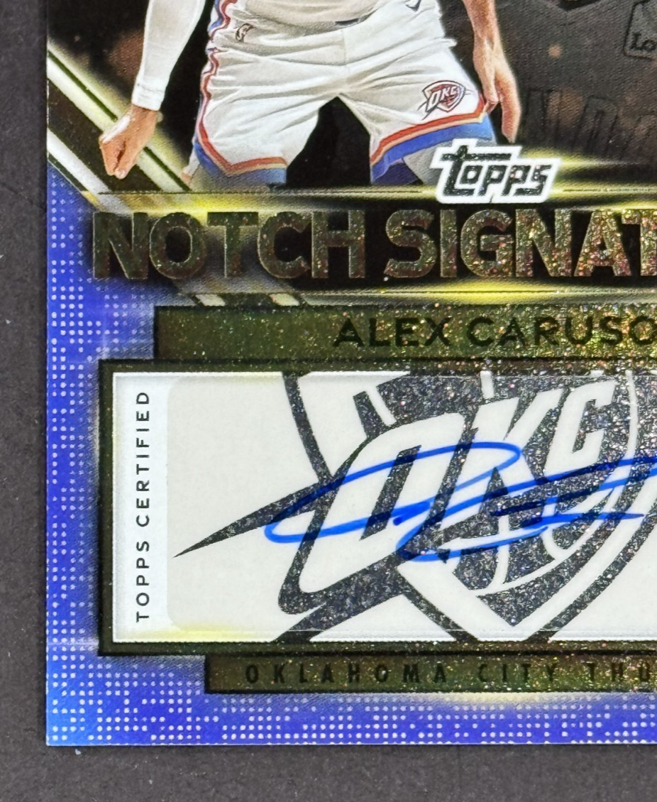 2025-26 Topps Alex Caruso Notch Signatures Auto #TNS-AC OKC Thunder Mint