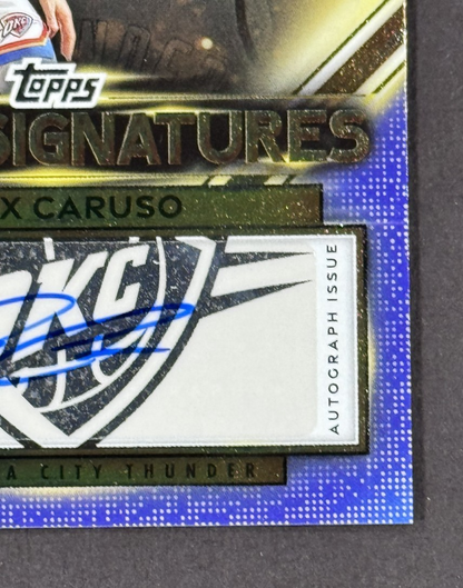 2025-26 Topps Alex Caruso Notch Signatures Auto #TNS-AC OKC Thunder Mint