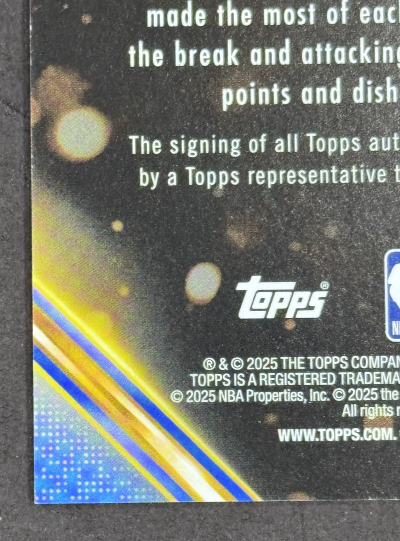 2025-26 Topps Alex Caruso Notch Signatures Auto #TNS-AC OKC Thunder Mint