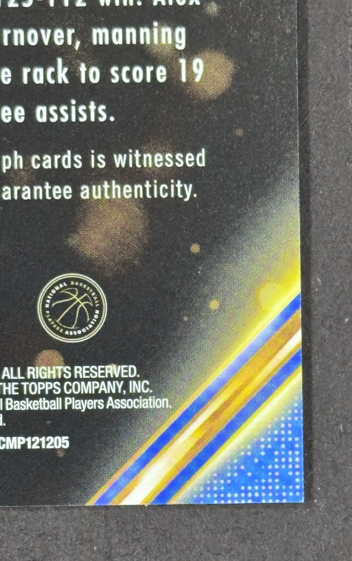 2025-26 Topps Alex Caruso Notch Signatures Auto #TNS-AC OKC Thunder Mint