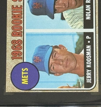 1968 TOPPS #177 NOLAN RYAN NY METS ROOKIE BASEBALL CARD SGC 5 EX Razor Sharp Rc