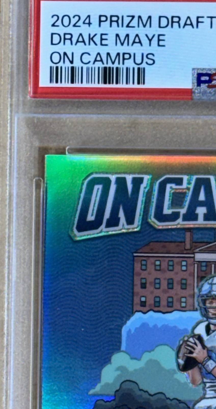 2024 Prizm Draft Picks Drake Maye On Campus SSP Rc PSA 8 UNC Patriots Rookie