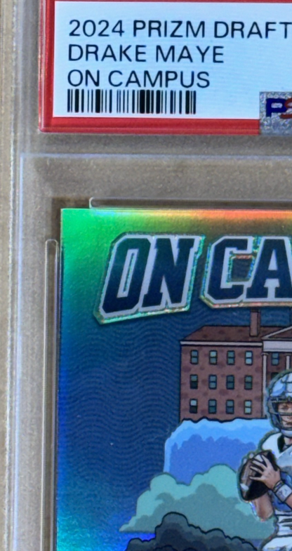 2024 Prizm Draft Picks Drake Maye On Campus SSP Rc PSA 8 UNC Patriots Rookie