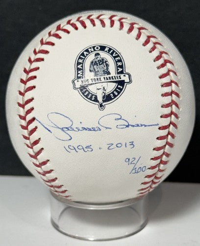Mariano Rivera Signed 2013 Retirement Logo Baseball Yankees Auto STEINER & Mlb
