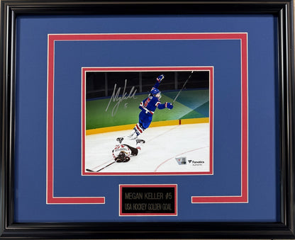 Megan Keller Signed 8x10 Photo Framed Olympics GWG USA Hockey Auto Fanatics COA