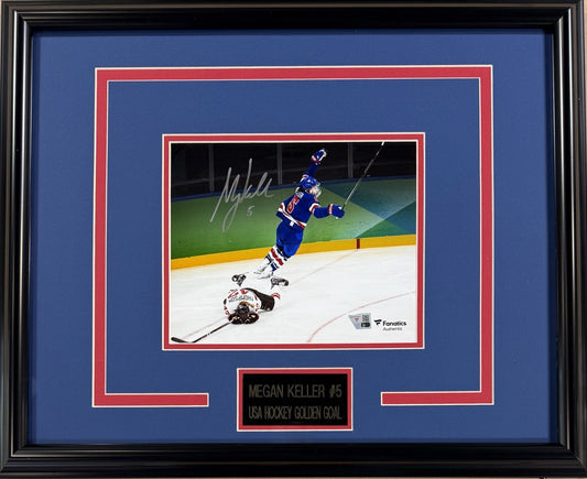 Megan Keller Signed 8x10 Photo Framed Olympics GWG USA Hockey Auto Fanatics COA