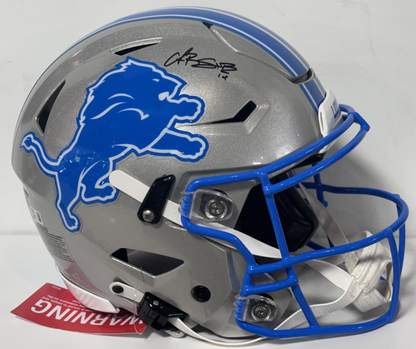 Amon Ra St Brown Signed SpeedFlex Authentic FS Helmet Auto BAS COA Detroit Lions