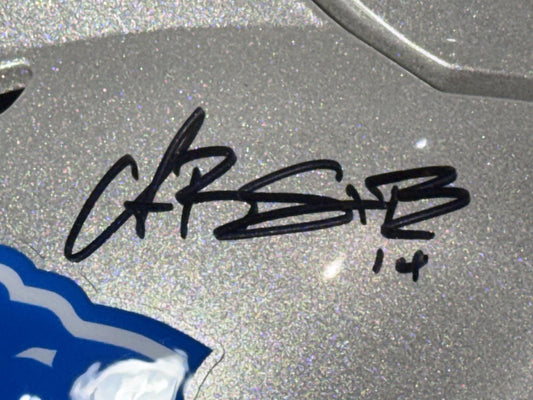 Amon Ra St Brown Signed SpeedFlex Authentic FS Helmet Auto BAS COA Detroit Lions