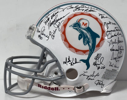 1972 Miami Dolphins Team Signed 40 Auto Proline Auth Helmet LE/272 Fanatics COA