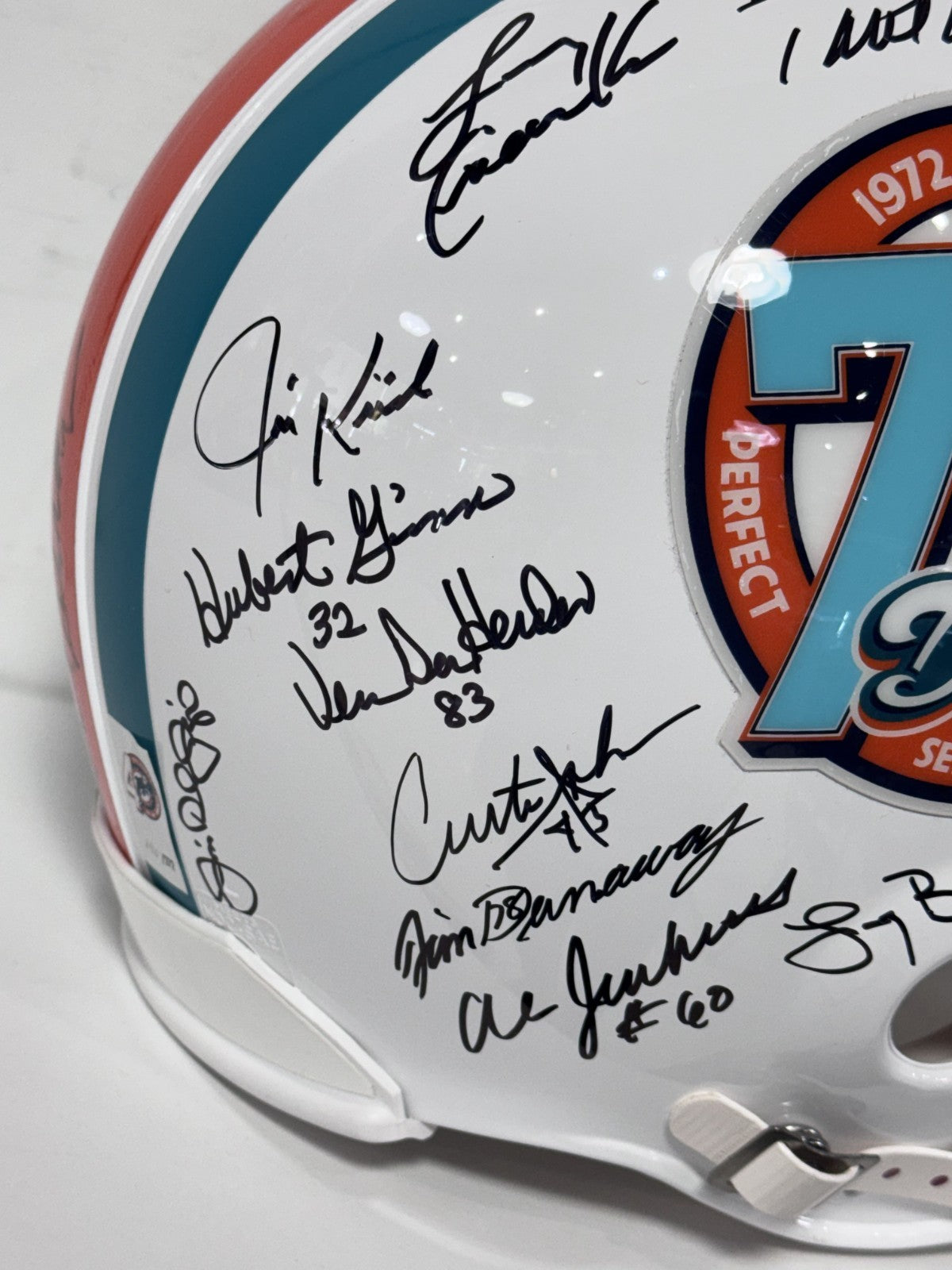 1972 Miami Dolphins Team Signed 40 Auto Proline Auth Helmet LE/272 Fanatics COA