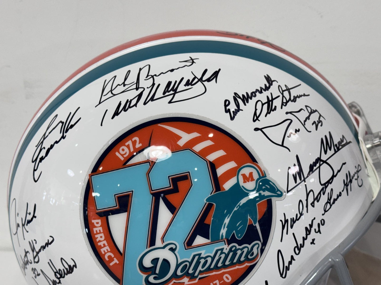 1972 Miami Dolphins Team Signed 40 Auto Proline Auth Helmet LE/272 Fanatics COA