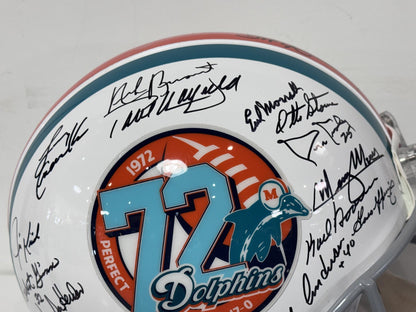 1972 Miami Dolphins Team Signed 40 Auto Proline Auth Helmet LE/272 Fanatics COA