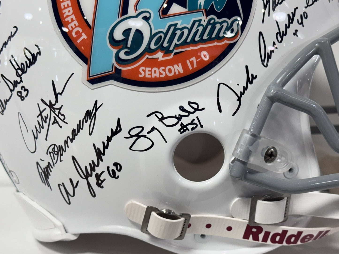 1972 Miami Dolphins Team Signed 40 Auto Proline Auth Helmet LE/272 Fanatics COA