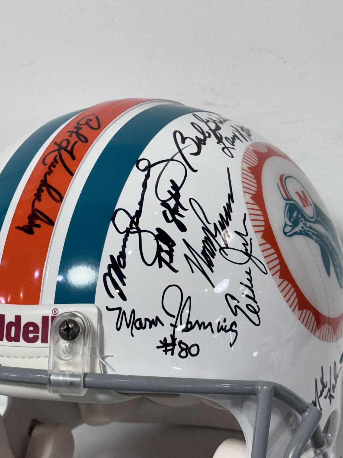 1972 Miami Dolphins Team Signed 40 Auto Proline Auth Helmet LE/272 Fanatics COA