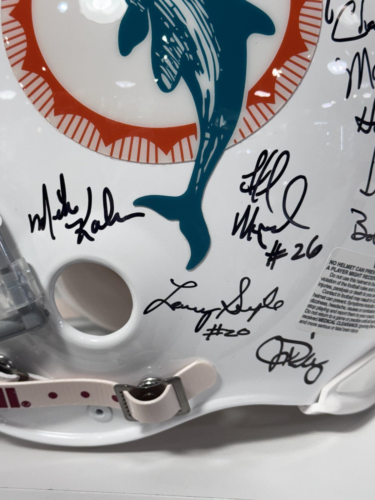 1972 Miami Dolphins Team Signed 40 Auto Proline Auth Helmet LE/272 Fanatics COA