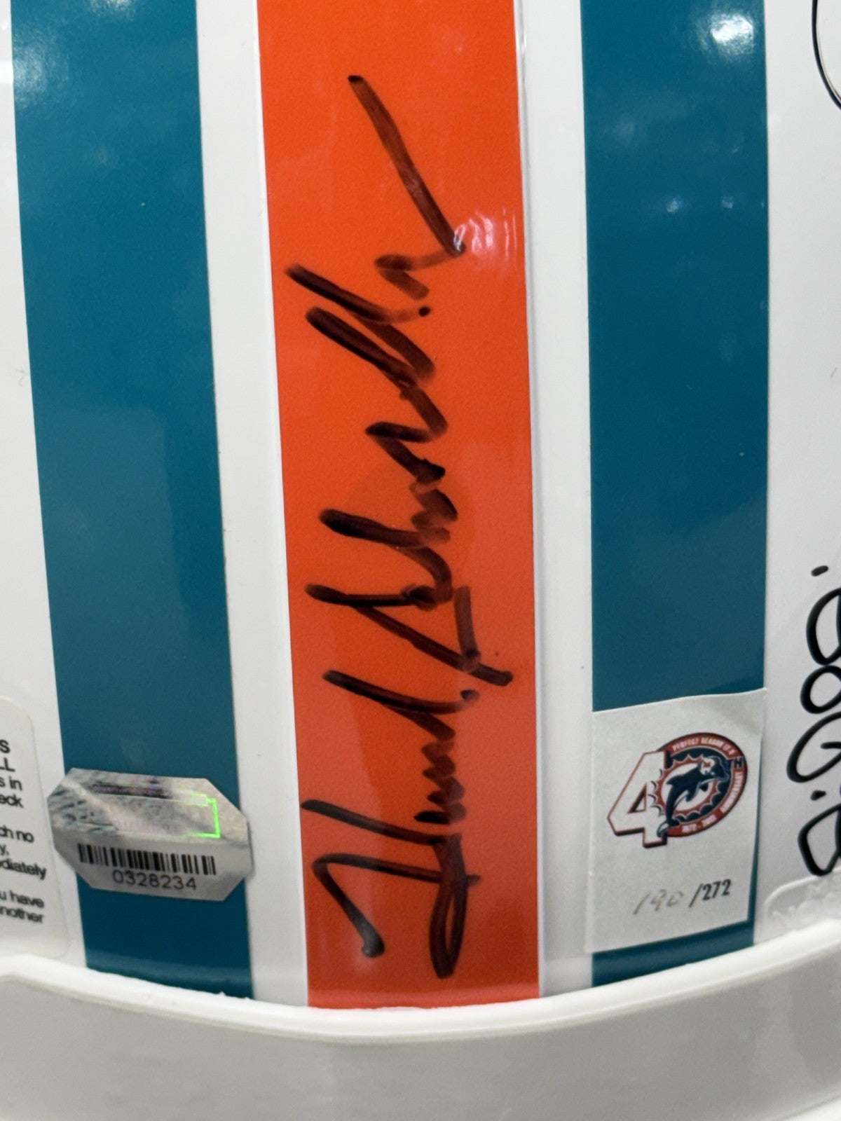 1972 Miami Dolphins Team Signed 40 Auto Proline Auth Helmet LE/272 Fanatics COA