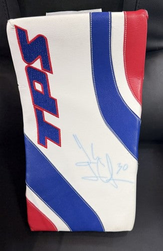 Henrik Lundqvist Ny Rangers Signed  Game Used Blocker Glove MSG Holo Certified