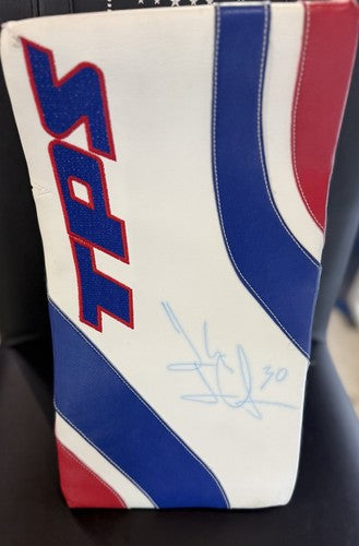 Henrik Lundqvist Ny Rangers Signed  Game Used Blocker Glove MSG Holo Certified