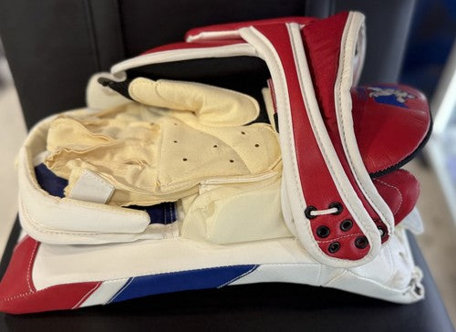 Henrik Lundqvist Ny Rangers Signed  Game Used Blocker Glove MSG Holo Certified