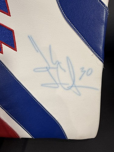 Henrik Lundqvist Ny Rangers Signed  Game Used Blocker Glove MSG Holo Certified