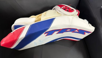 Henrik Lundqvist Ny Rangers Signed  Game Used Blocker Glove MSG Holo Certified