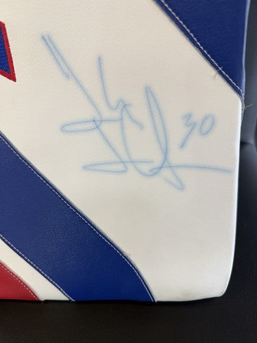 Henrik Lundqvist Ny Rangers Signed  Game Used Blocker Glove MSG Holo Certified