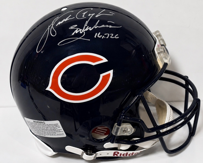Walter Payton Signed Proline Auth Helmet Sweetness 16,726 Auto BAS COA Bears HOF