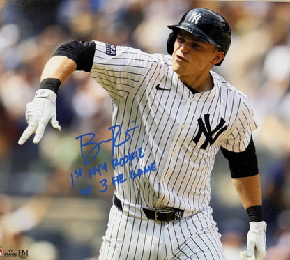 Ben Rice Signed 11x14 Framed Photo First NY Yankees Rookie 3HR Auto Steiner COA