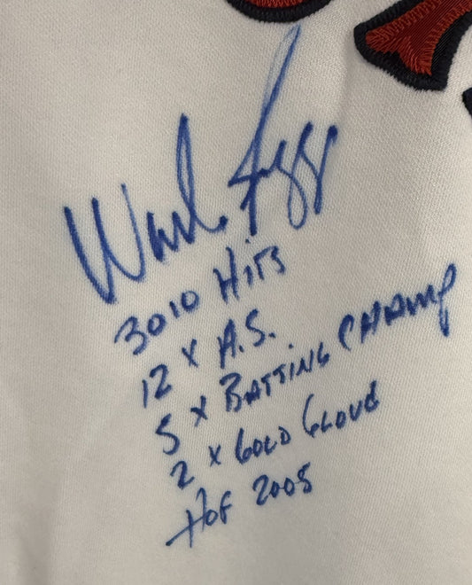 Wade Boggs Signed Majestic Authentic Red Sox 5 Stat Jersey HOF Auto Tristar MLB