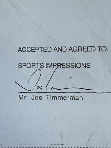 1991 Muhammad Ali  Signed Original Contract 1/1 Auto Sports Impressions PSA Loa