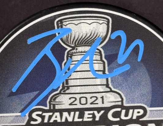 Brayden Point Signed Tampa Bay Lightning 2021 Stanley Cup Puck Auto Fanatics
