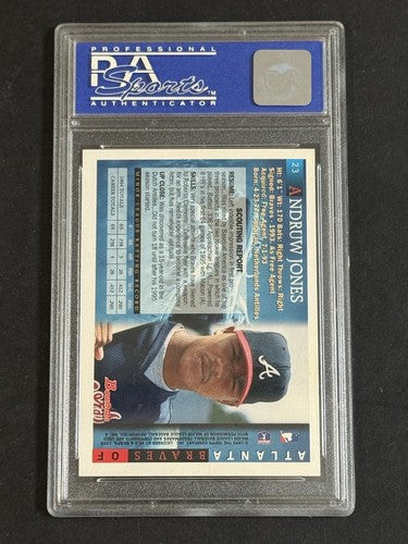 1995 Bowman Andruw Jones #23 Rookie PSA 9 Mint HOF Atlanta Braves Rc