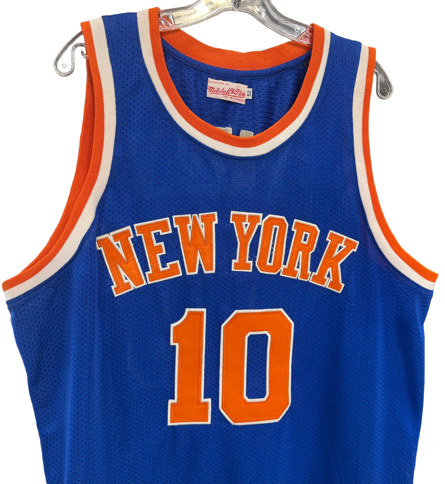 Walt Frazier Knicks Mitchell Ness Hardwood Classics Authentic 71-72 Jersey Sz 52