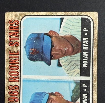 1968 Topps Nolan Ryan Jerry Koosman #177 Rookie Stars RC Ny Mets Centered