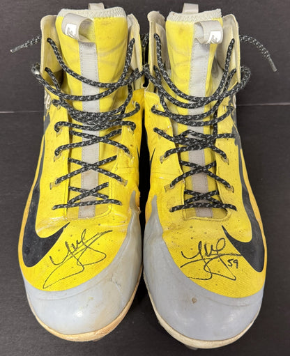 Joe Musgrove Signed Game Used Nike Big Smoke Cleats Padres Auto Sz 15 CBM LOA