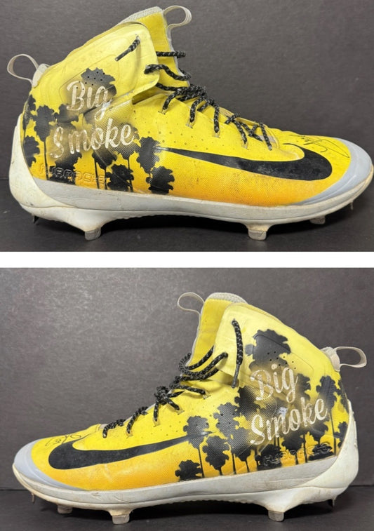 Joe Musgrove Signed Game Used Nike Big Smoke Cleats Padres Auto Sz 15 CBM LOA