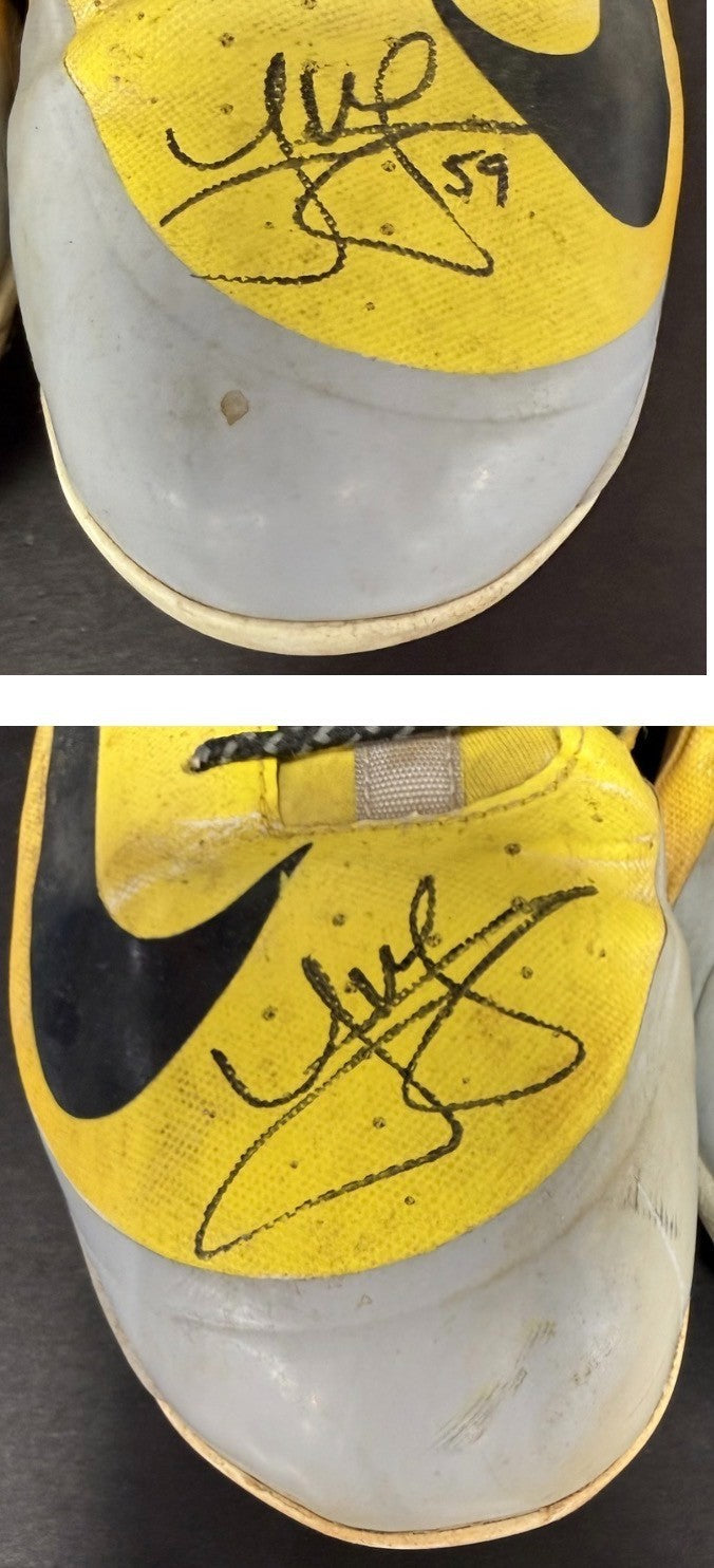 Joe Musgrove Signed Game Used Nike Big Smoke Cleats Padres Auto Sz 15 CBM LOA