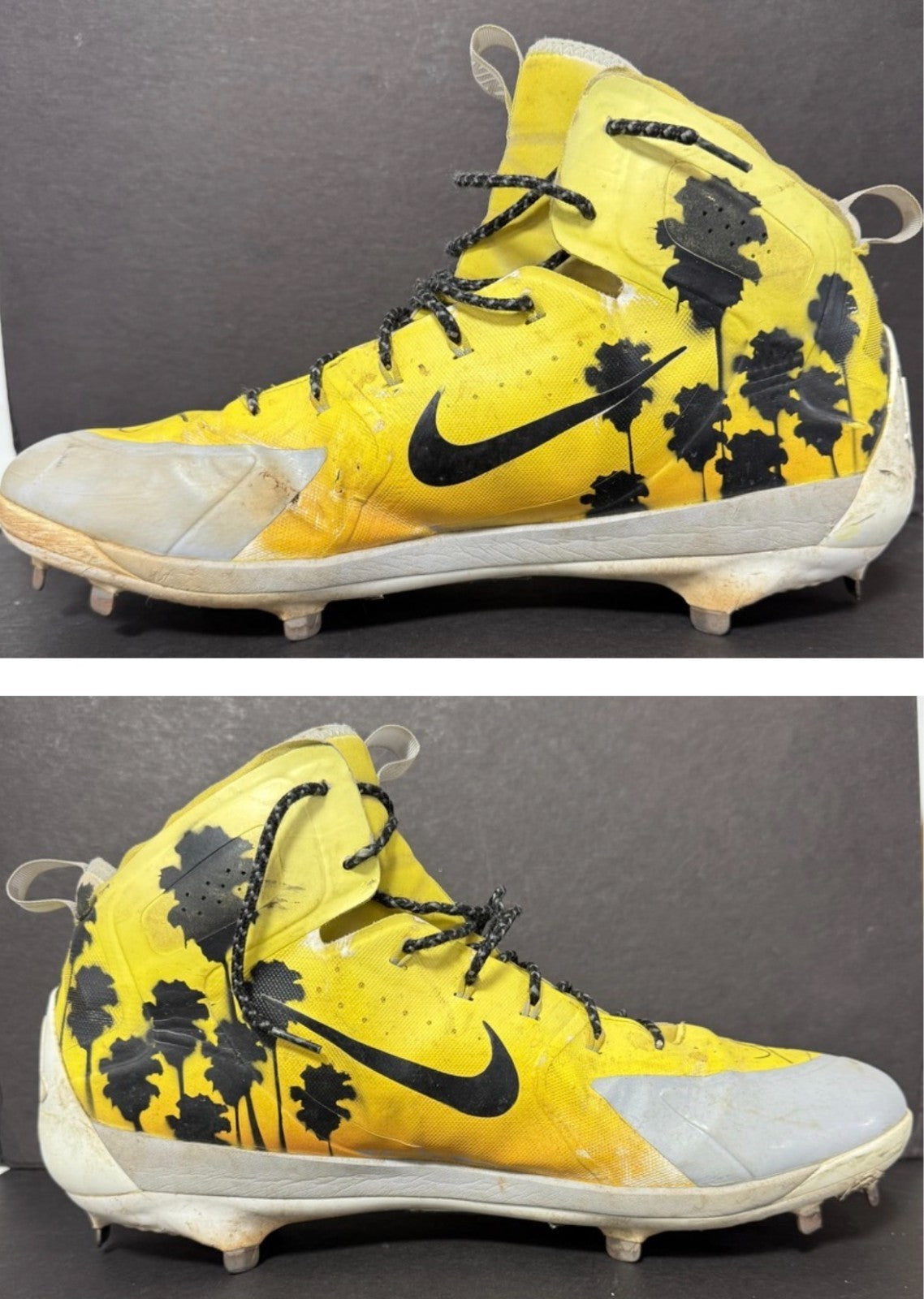 Joe Musgrove Signed Game Used Nike Big Smoke Cleats Padres Auto Sz 15 CBM LOA