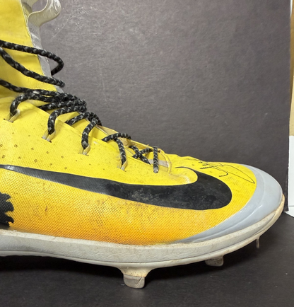 Joe Musgrove Signed Game Used Nike Big Smoke Cleats Padres Auto Sz 15 CBM LOA