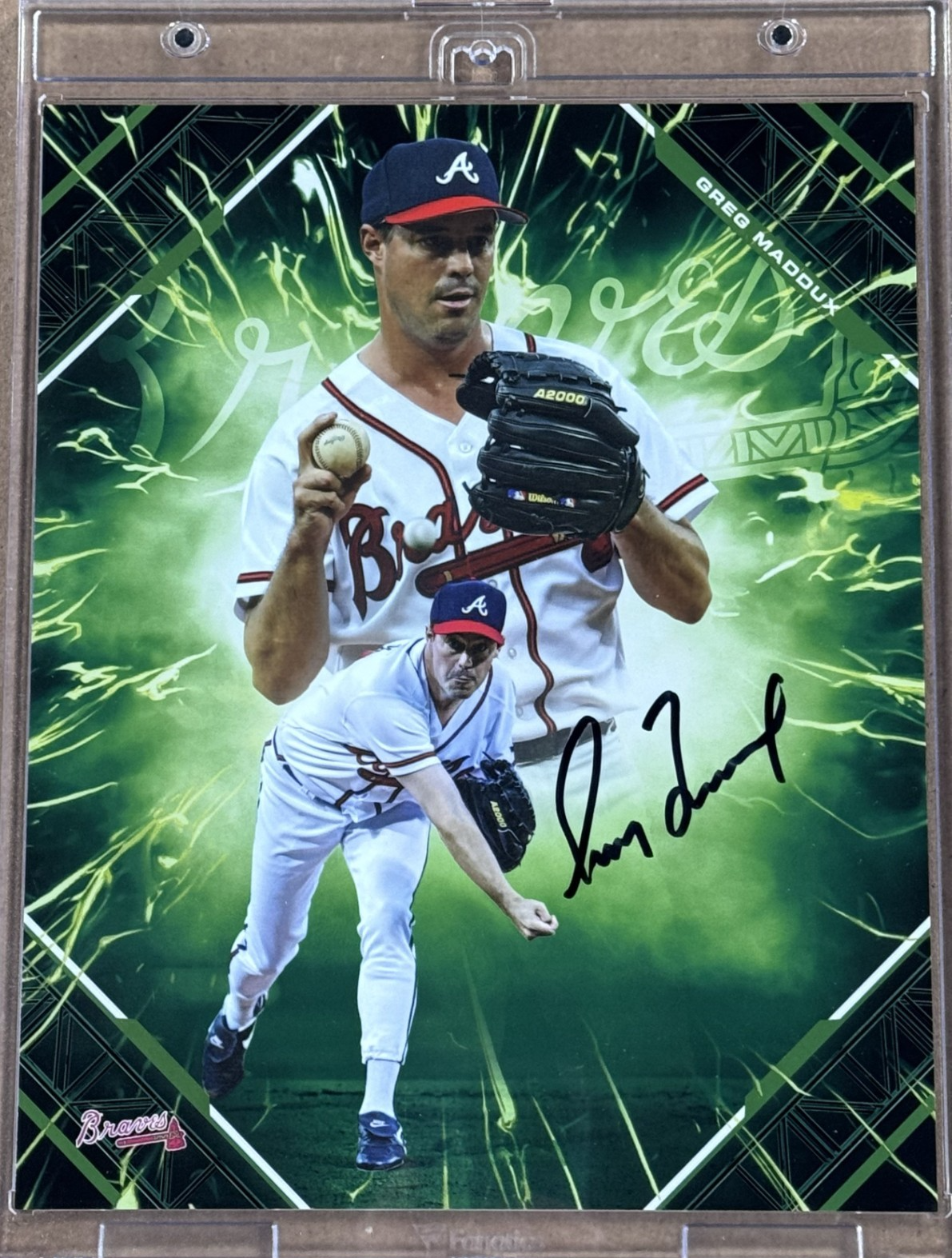 Under Wraps Greg Maddux Signed 8x10 Emanate Photo /99 Auto Fanatics Braves HOF