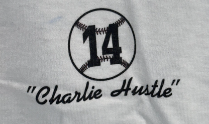 Pete Rose Signed BallPark Cafe Charlie Hustle T Shirt Hit King Auto CBM COA
